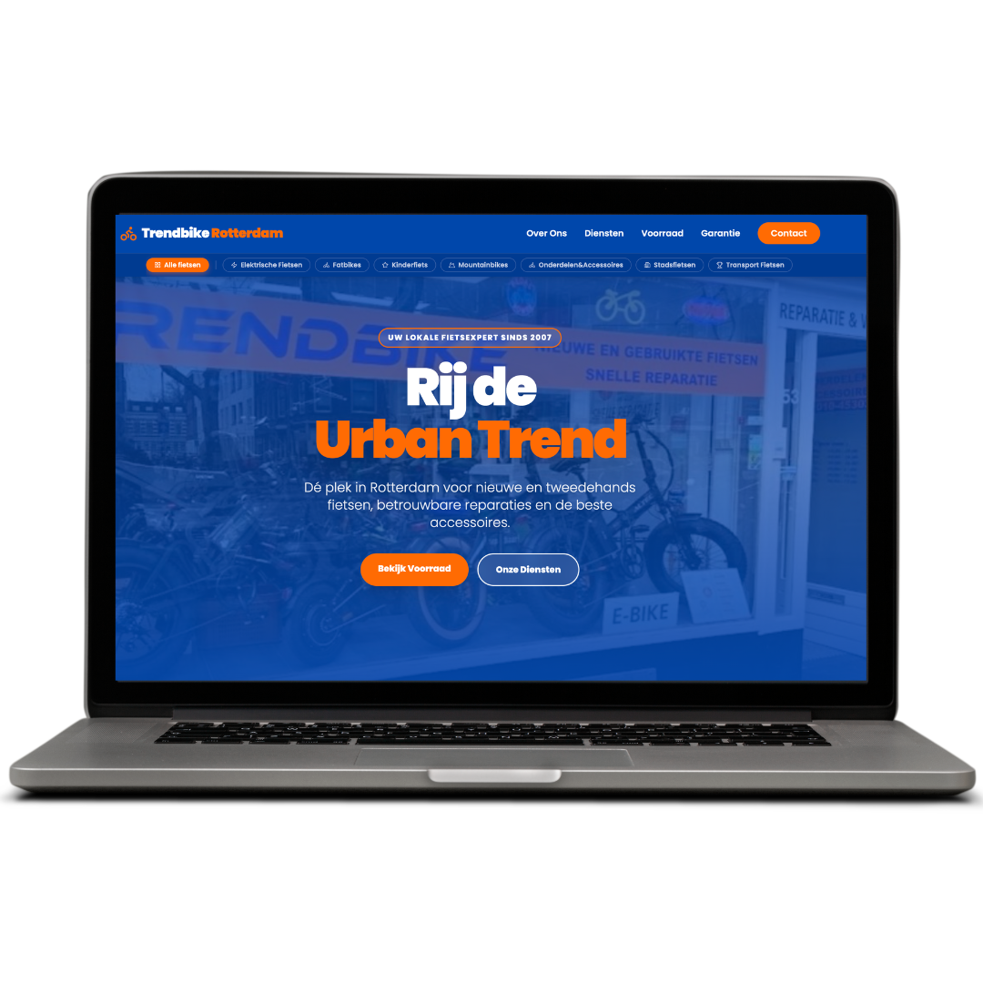 Screenshot van Trendbike Rotterdam